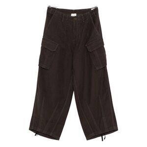 ALYSI Women's Cargo Cropped Pants Women MARRONE SCURO